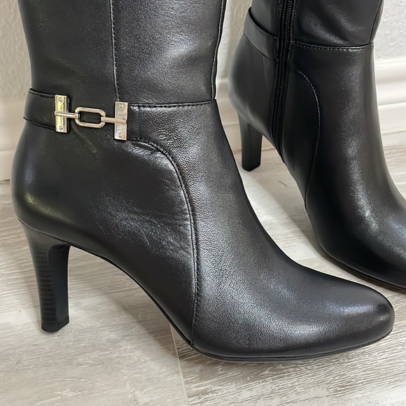 Bandolino Black Heeled Boots - Picture 2 of 8